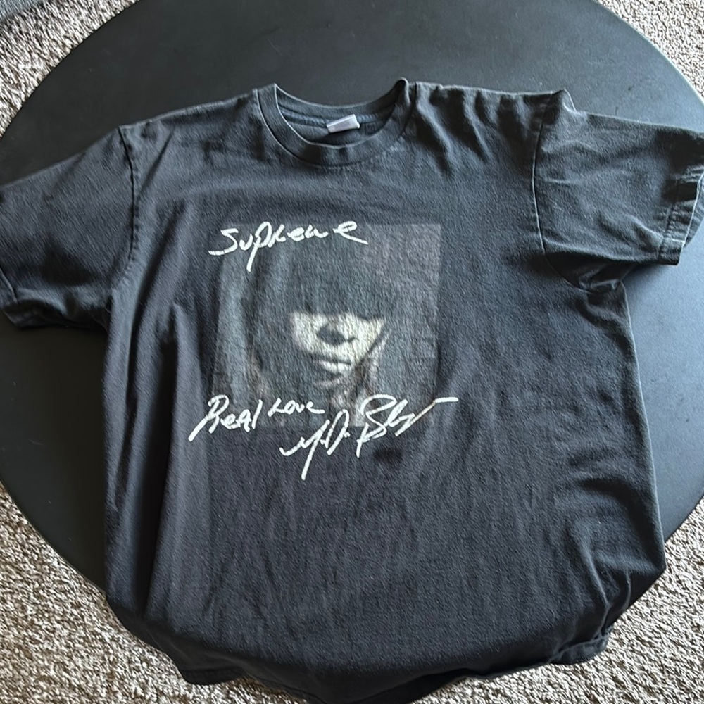 Supreme Black Short Sleeve Tee Casual Cotton